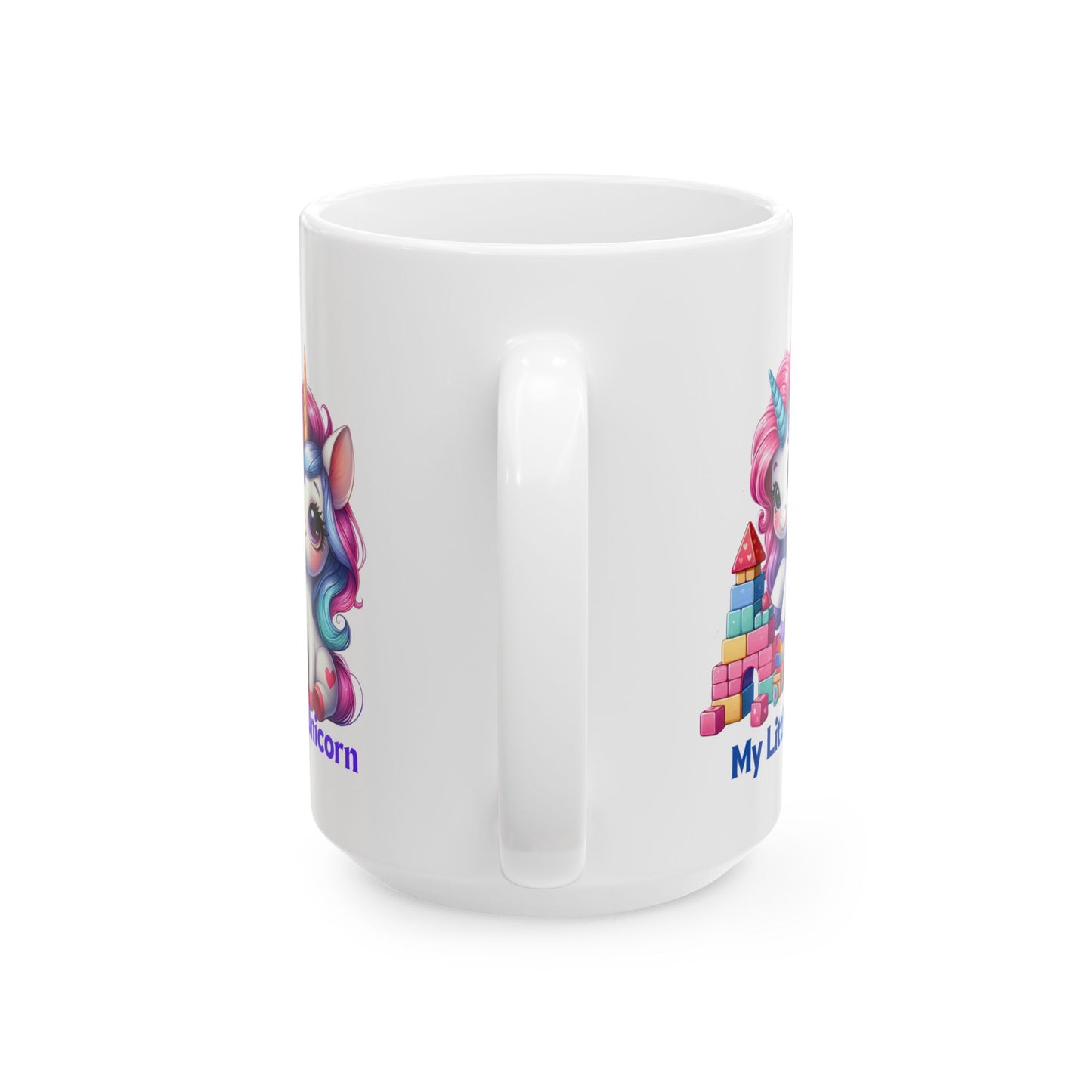 My Little Unicorn Candy Mug 11-15 Ounces White