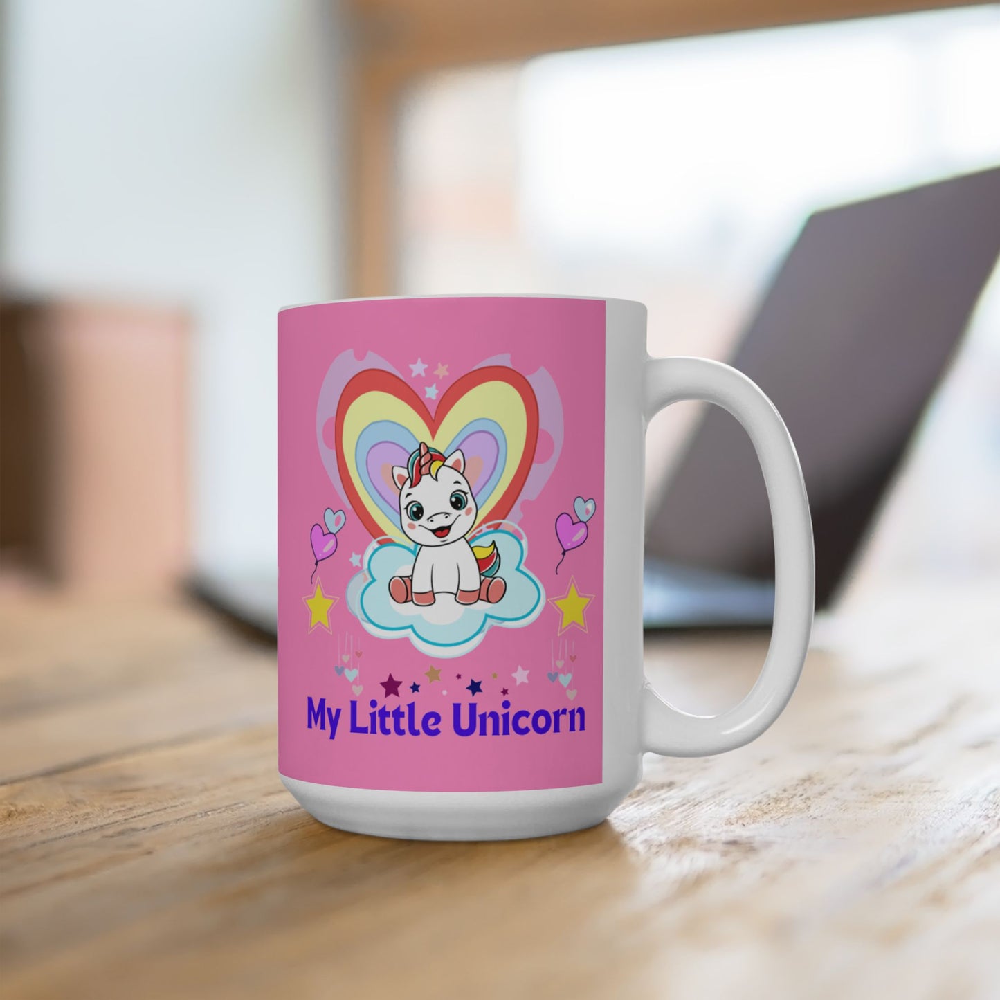 My Little Gold Star Unicorn Mug 11-15 Onces Pink