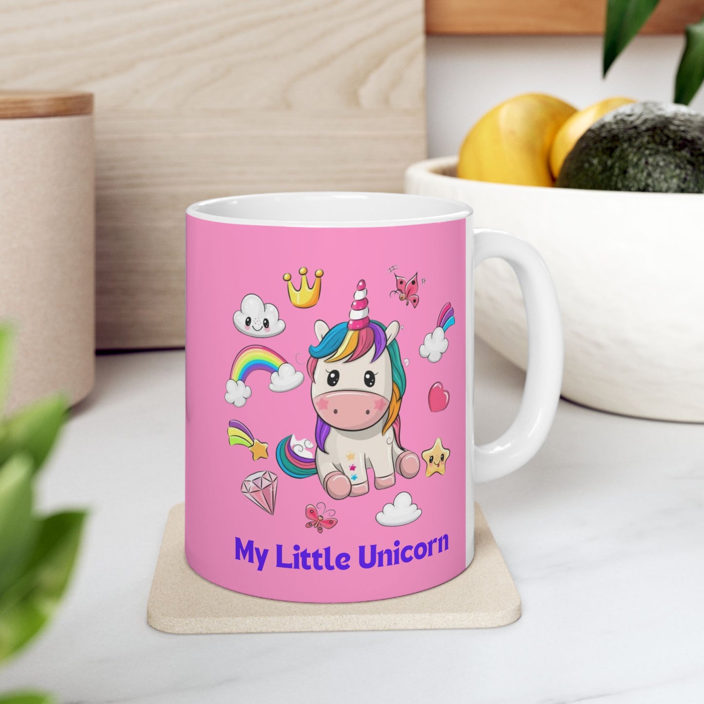 My Little Unicorn Fantasy Mug 11-15 Ounces Pink