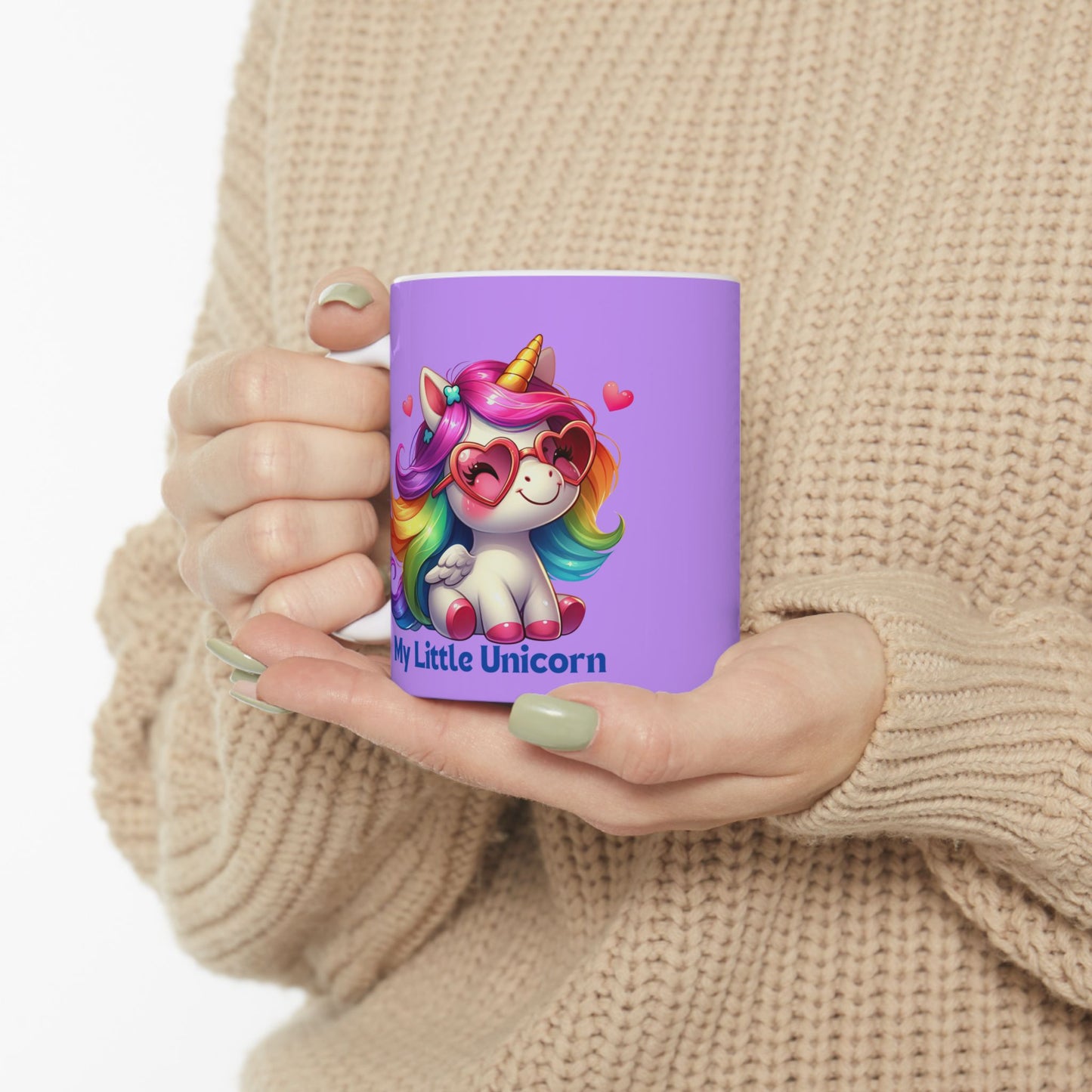 My Little Unicorn Rainbow Mug 11-15 Ounces Purple