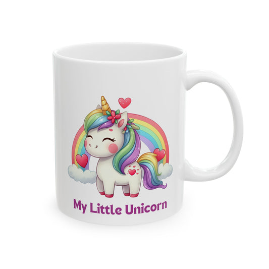 My Little Unicorn Rainbow Mug 11-15 Ounces White