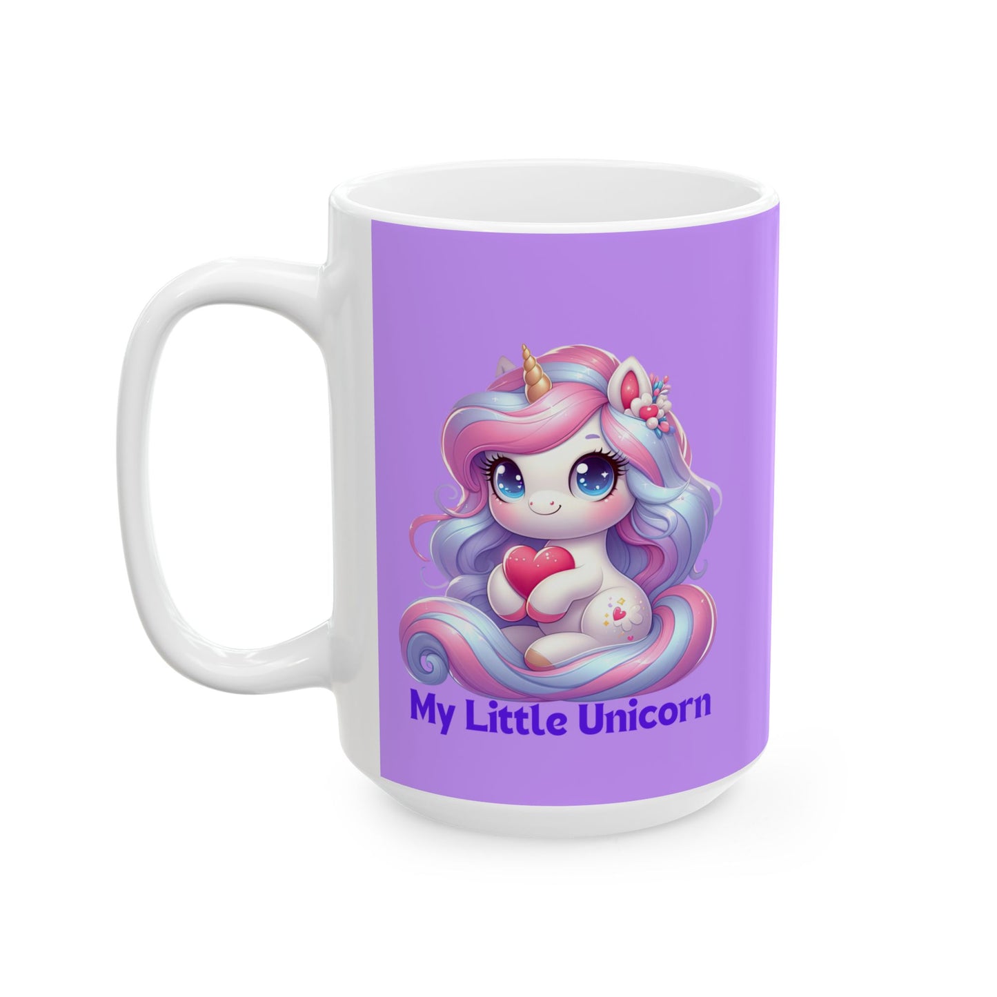 My Little Unicorn Horse Mug 11-15 Ounces Purple