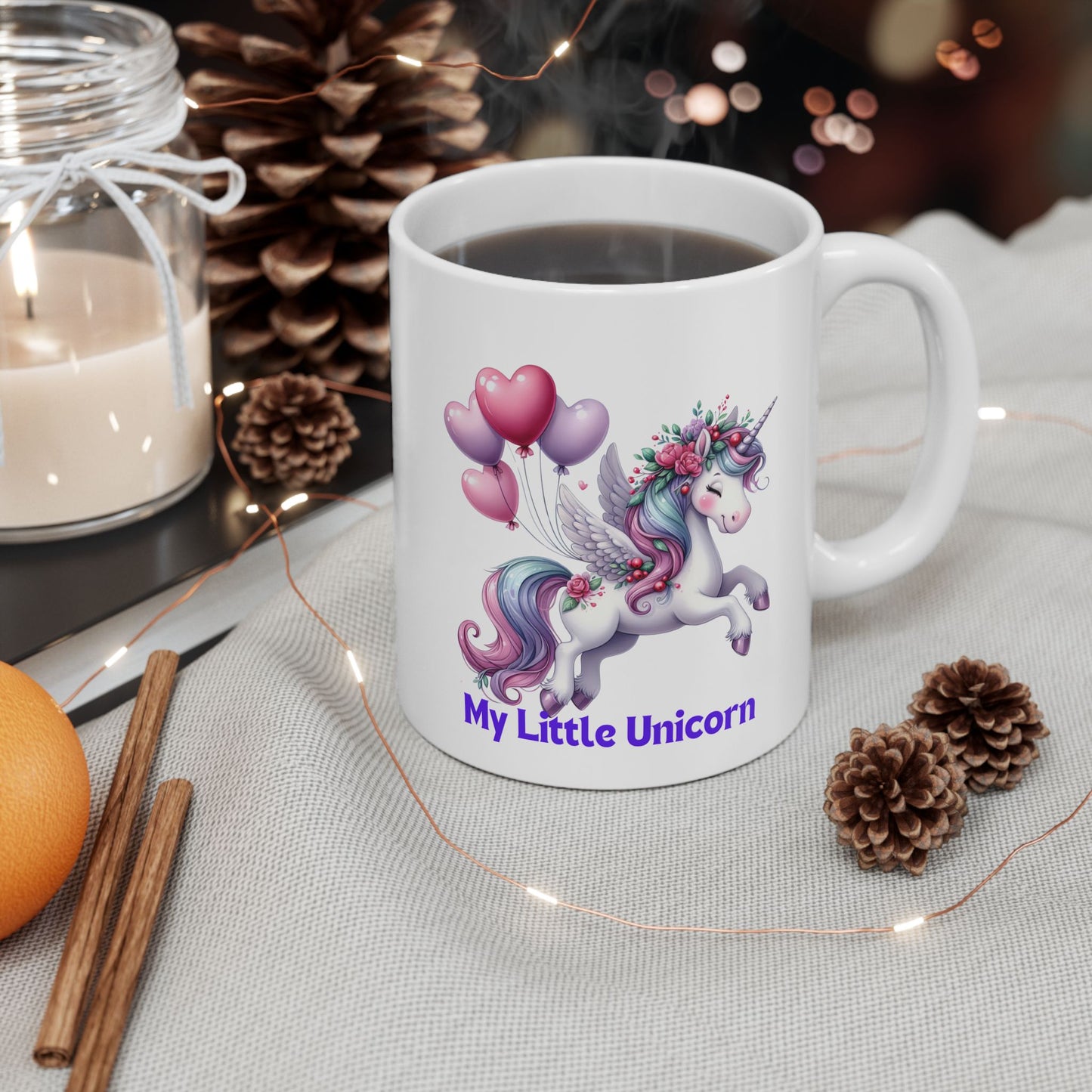 My Little Unicorn Horse Mug 11-15 Ounces White
