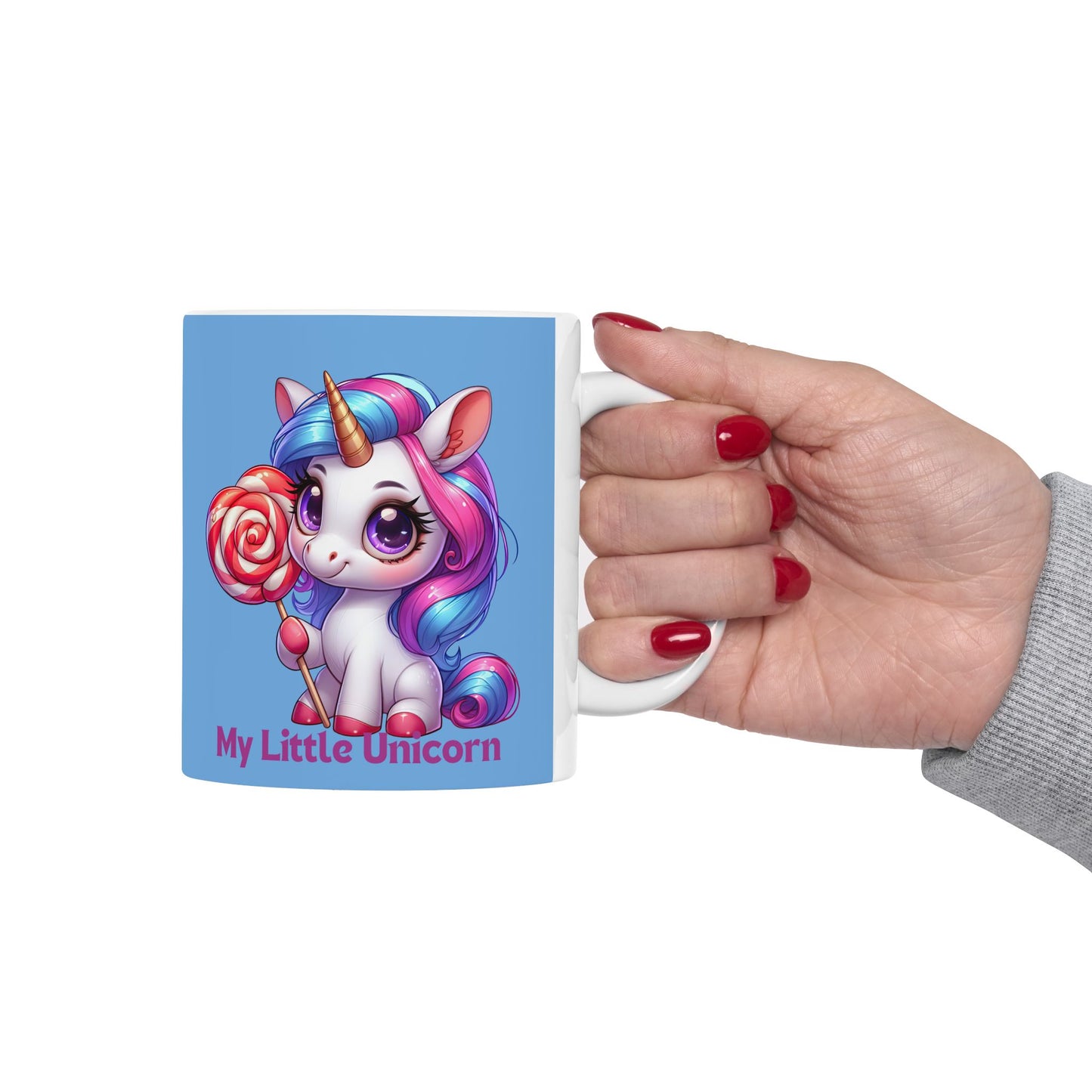 My Little Unicorn Princess Mug 11-15 Ounces Light Blue
