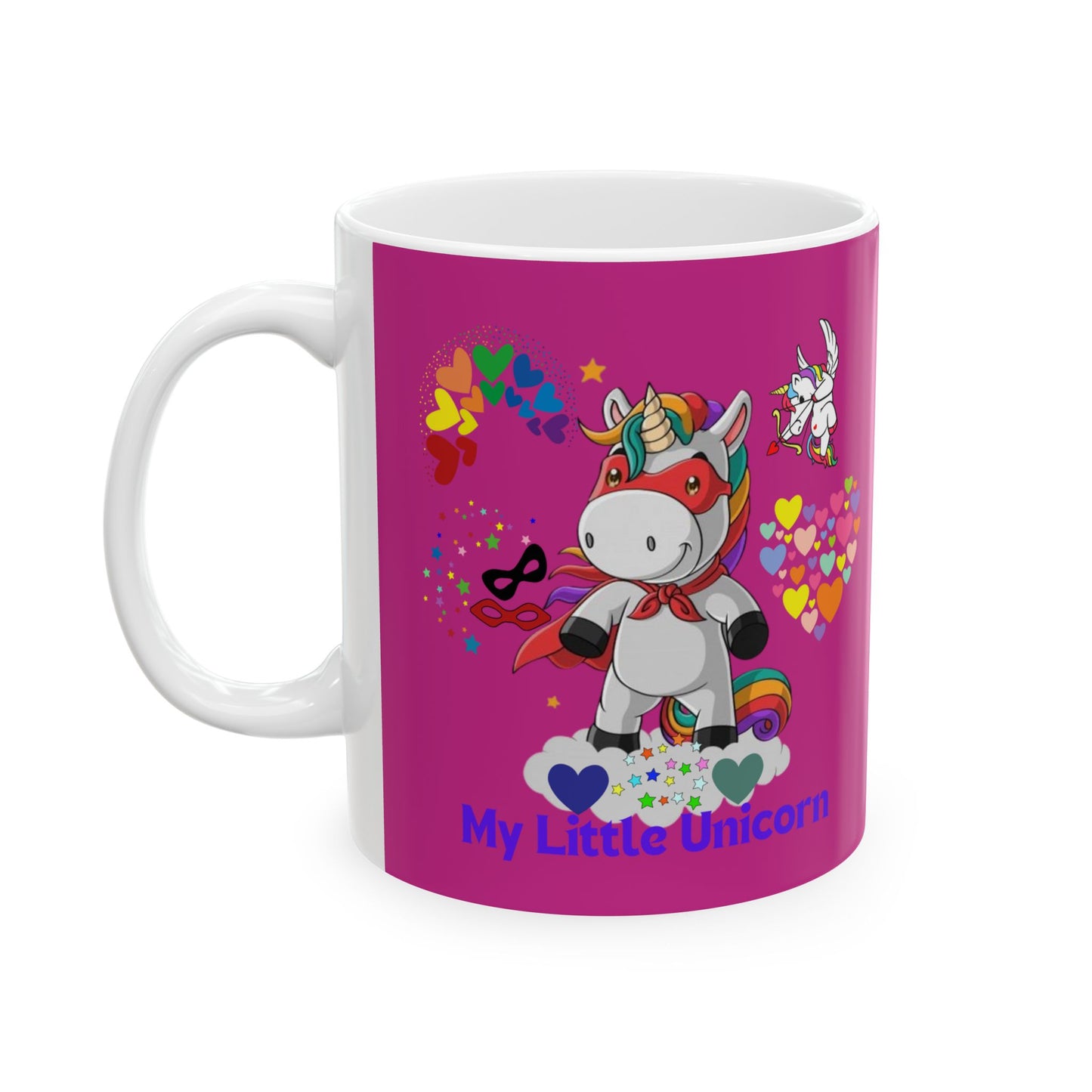 My Little Unicorn Couple Mug 11-15 Ounces Pink