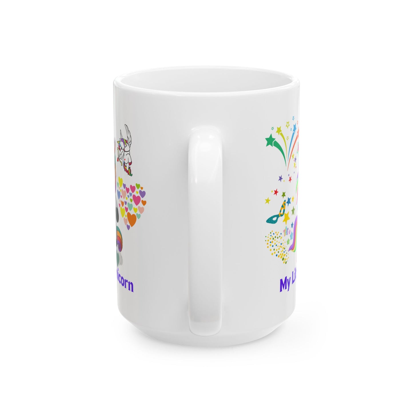 My Little Unicorn Couple Mug 11-15 Ounces White