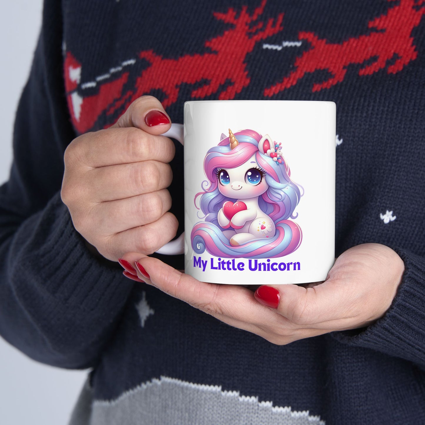 My Little Unicorn Horse Mug 11-15 Ounces White