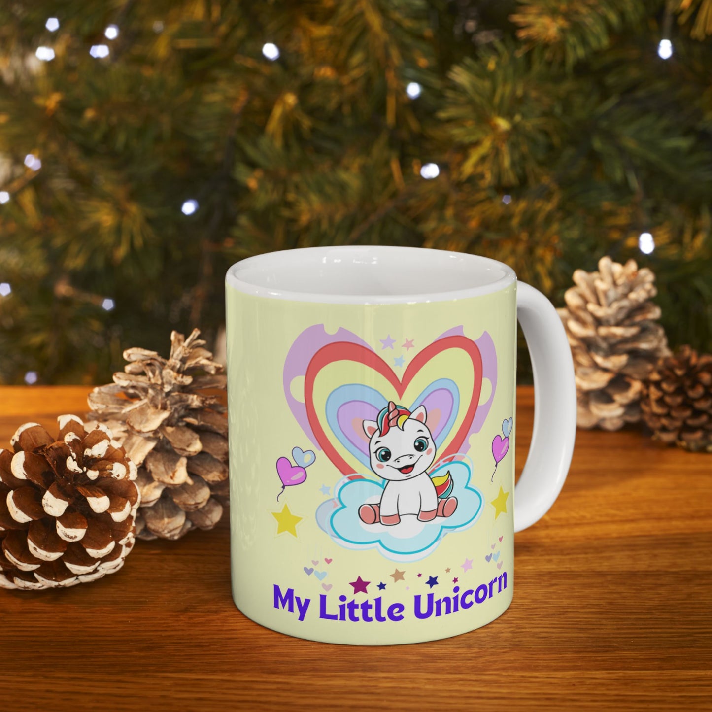 My Little Gold Star Unicorn Mug 11-15 Onces Yellow