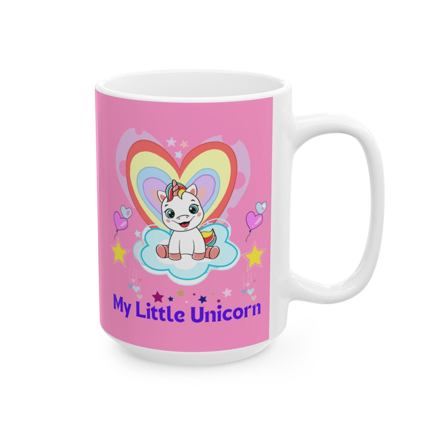 My Little Gold Star Unicorn Mug 11-15 Onces Pink