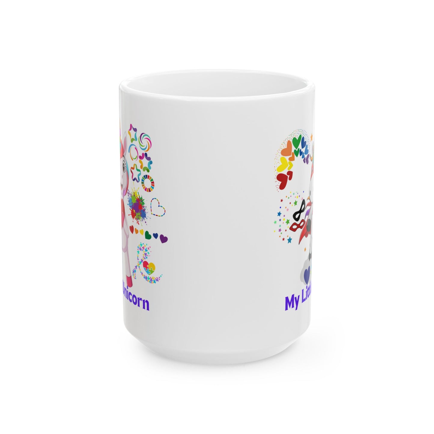My Little Unicorn Couple Mug 11-15 Ounces White