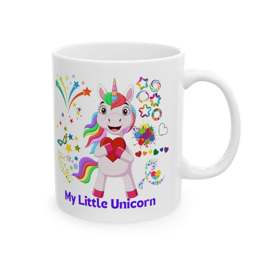 My Little Unicorn Couple Mug 11-15 Ounces White