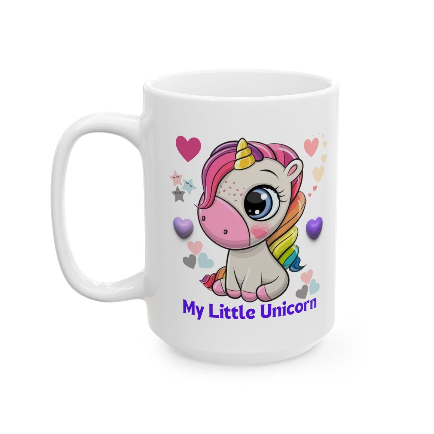My Little Unicorn Balloons Mug 11-15 Ounces White