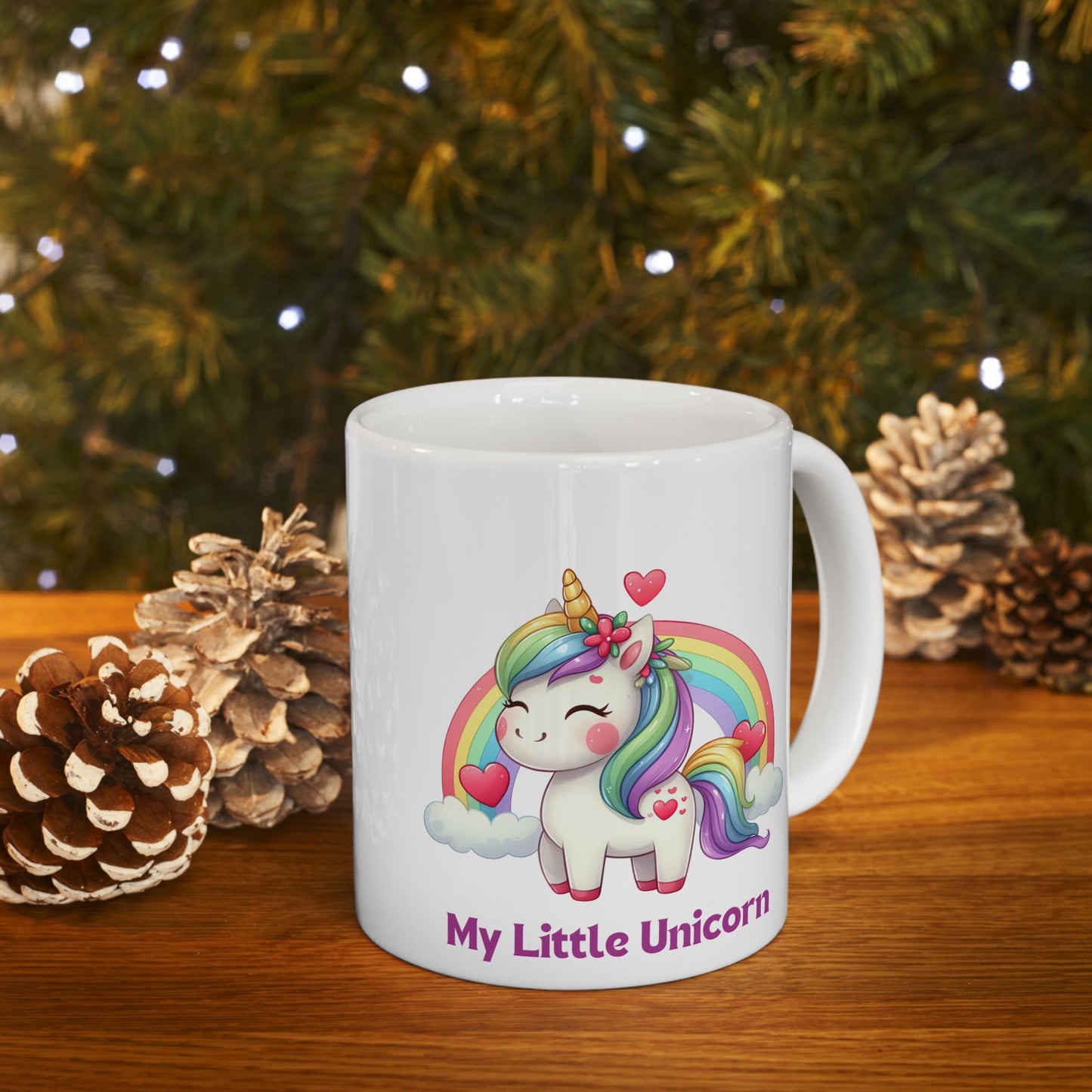 My Little Unicorn Rainbow Mug 11-15 Ounces White
