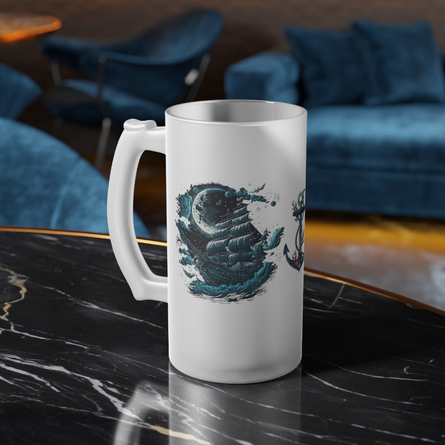 Frosted Glass Beer Mug