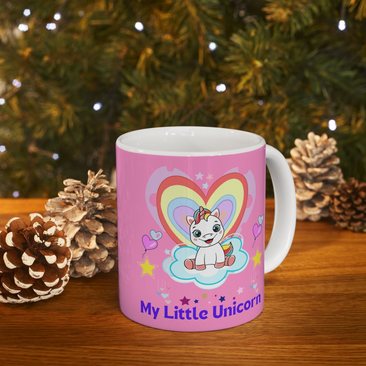 My Little Gold Star Unicorn Mug 11-15 Onces Pink