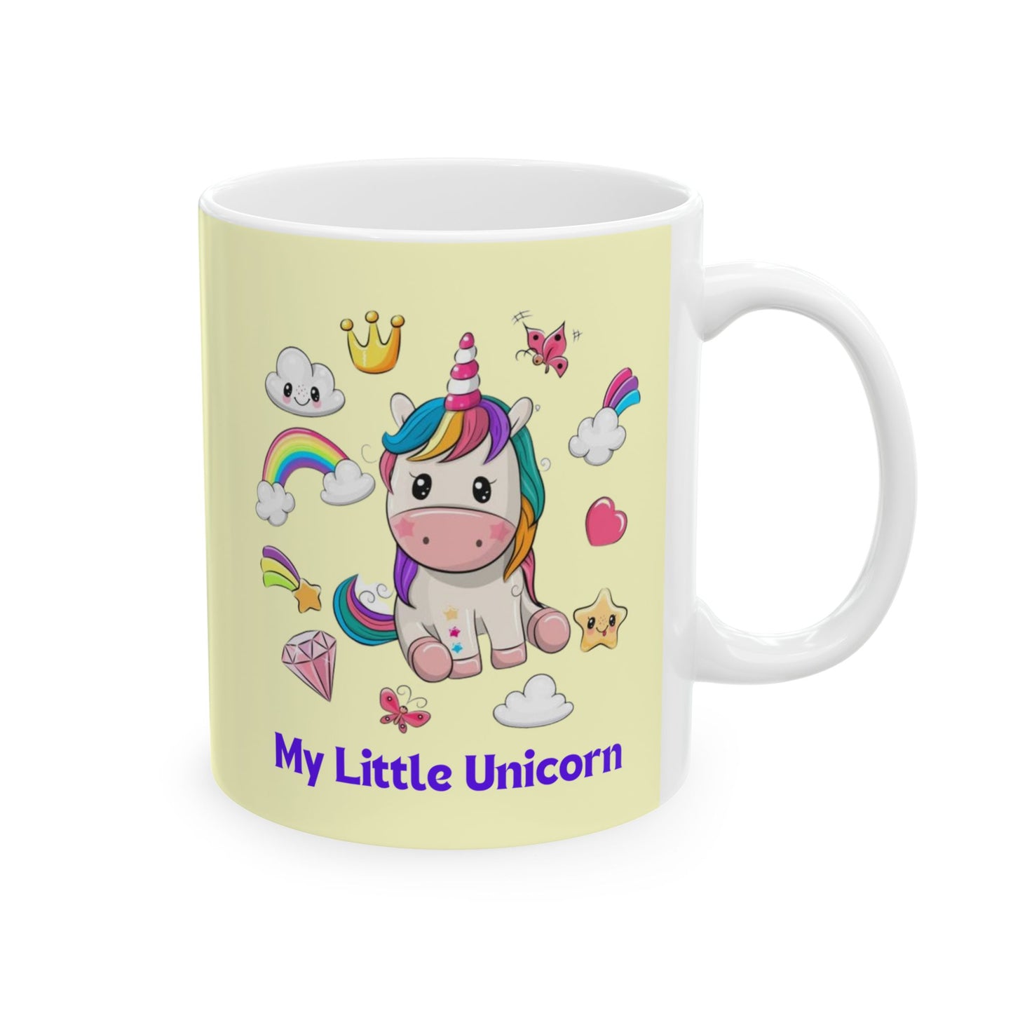 My Little Unicorn Fantasy Mug 11-15 Ounces Yellow