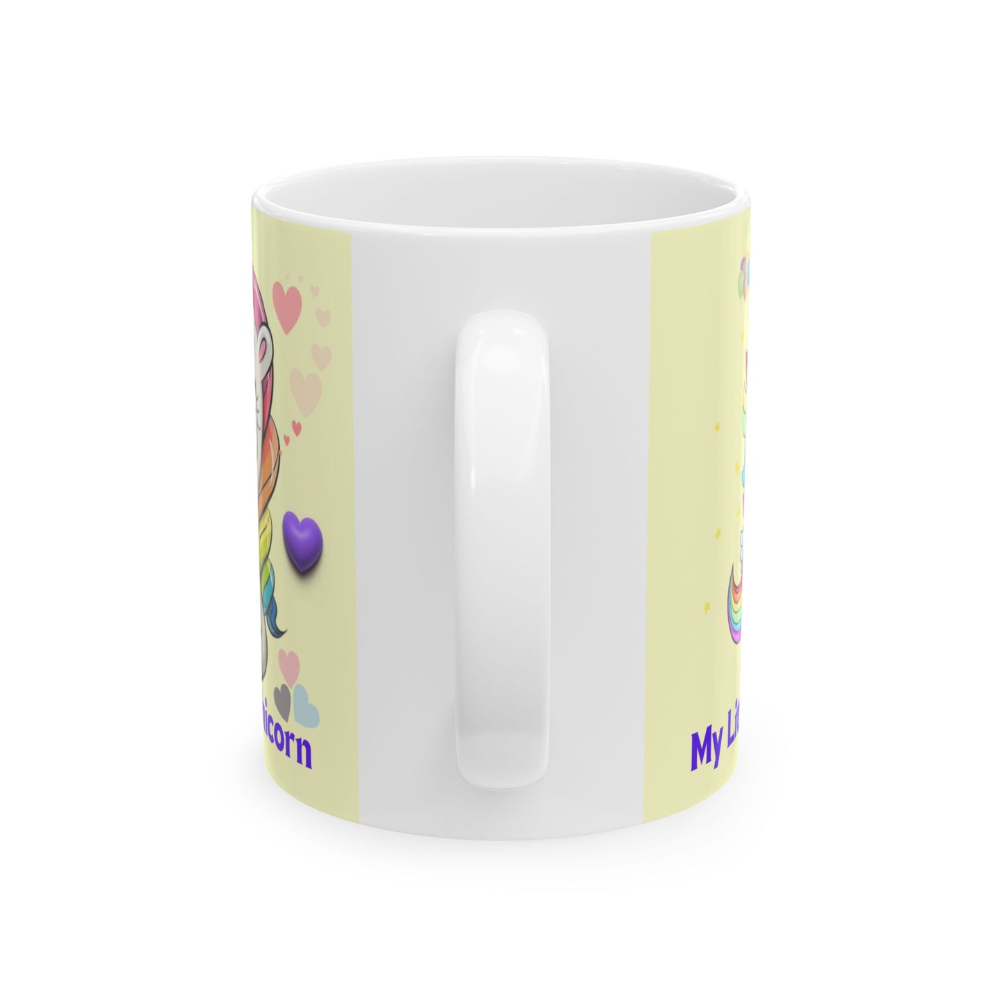 Little Unicorn Balloons Mug 11-15 Ounces Yellow