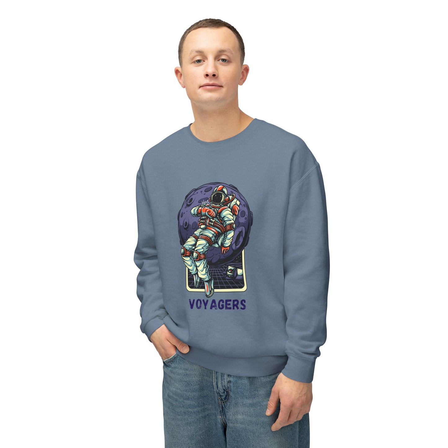 Unisex Long Sleeves Lightweight Crewneck Sweatshirt