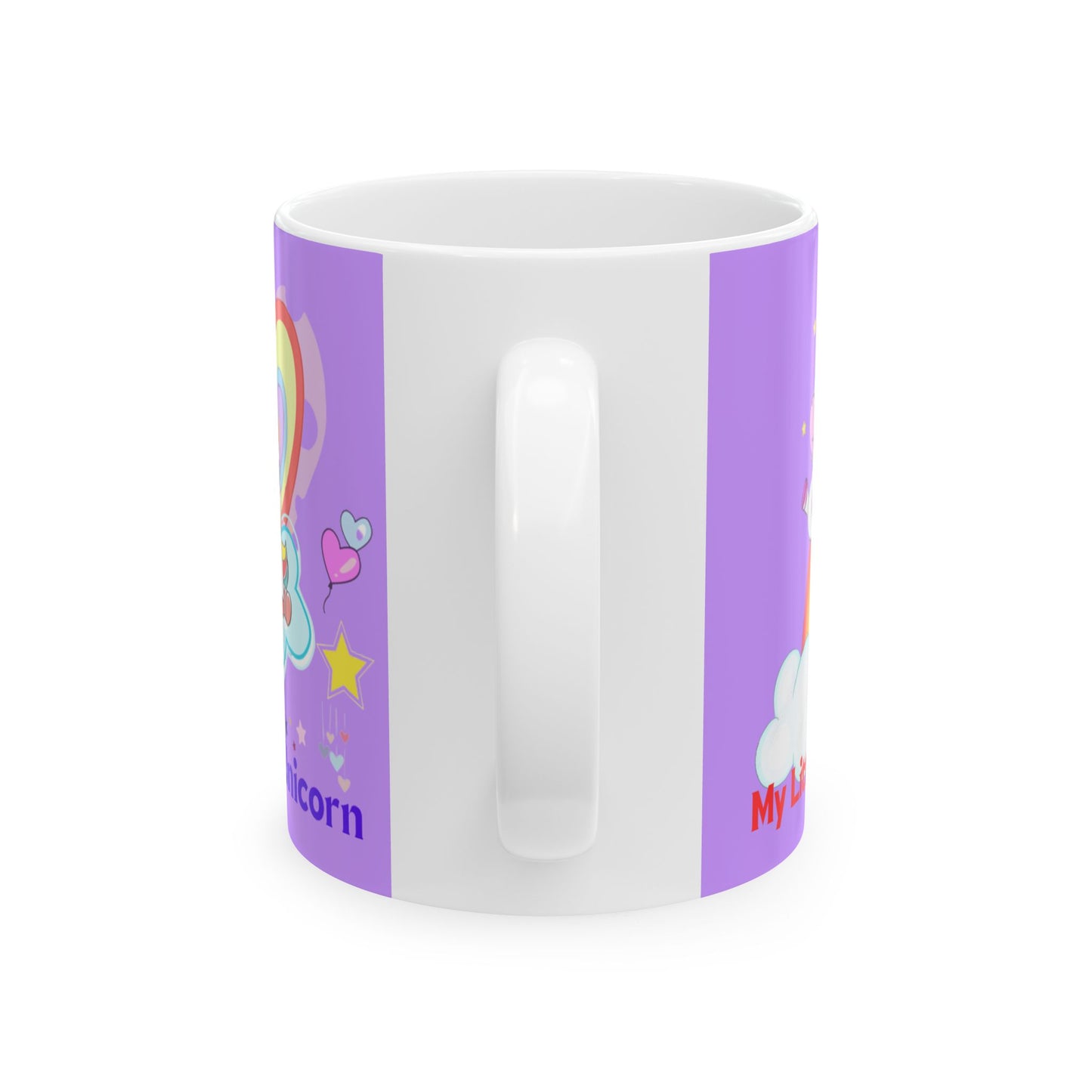 Little Gold Star Unicorn Mug 11-15 Onces Purple