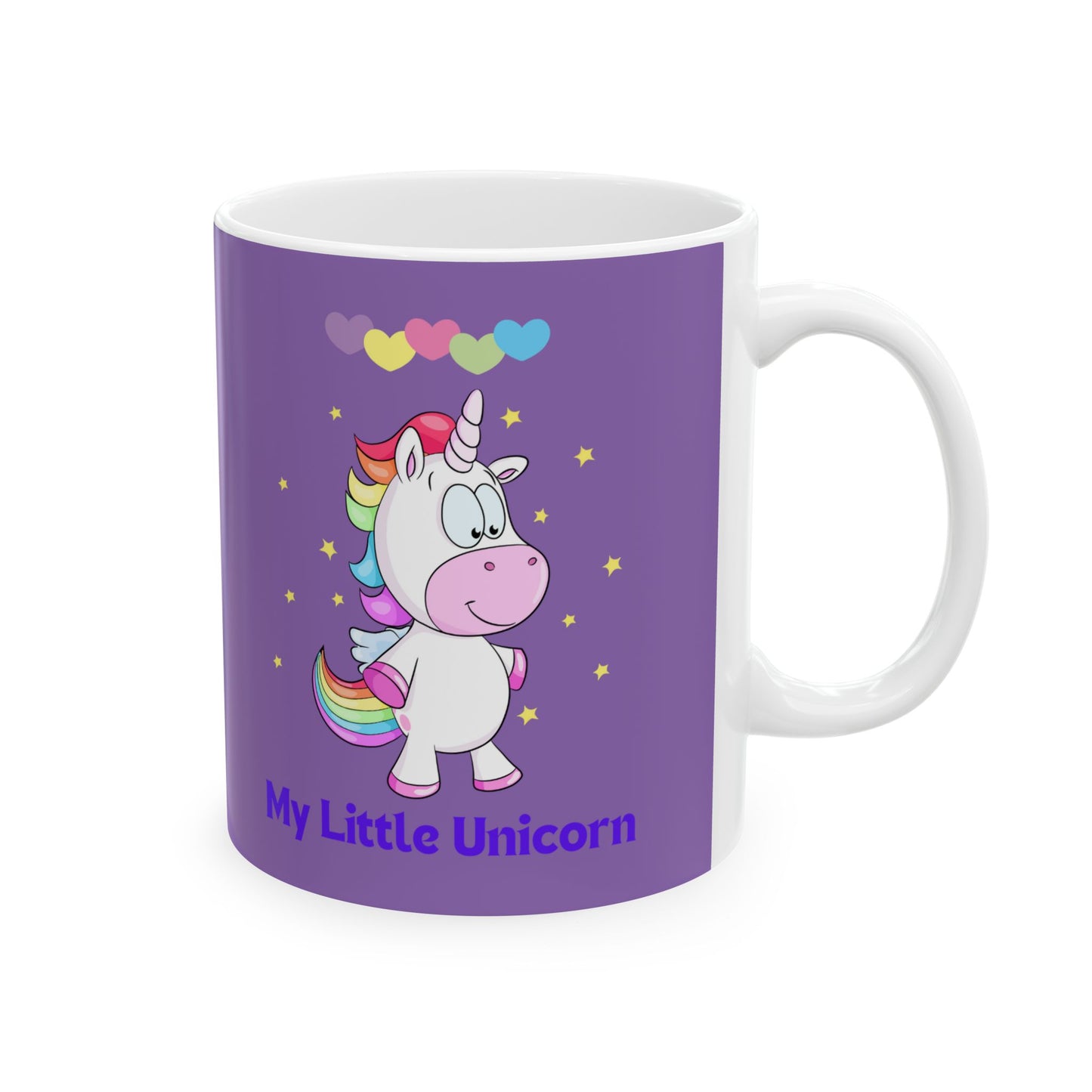 My Little Unicorn Love Mug 11-15 Ounces Light Purple