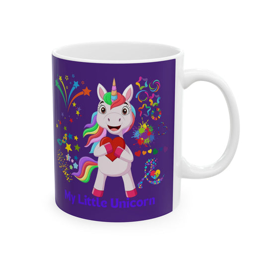 My Little Unicorn Couple Mug 11-15 Ounces Purple