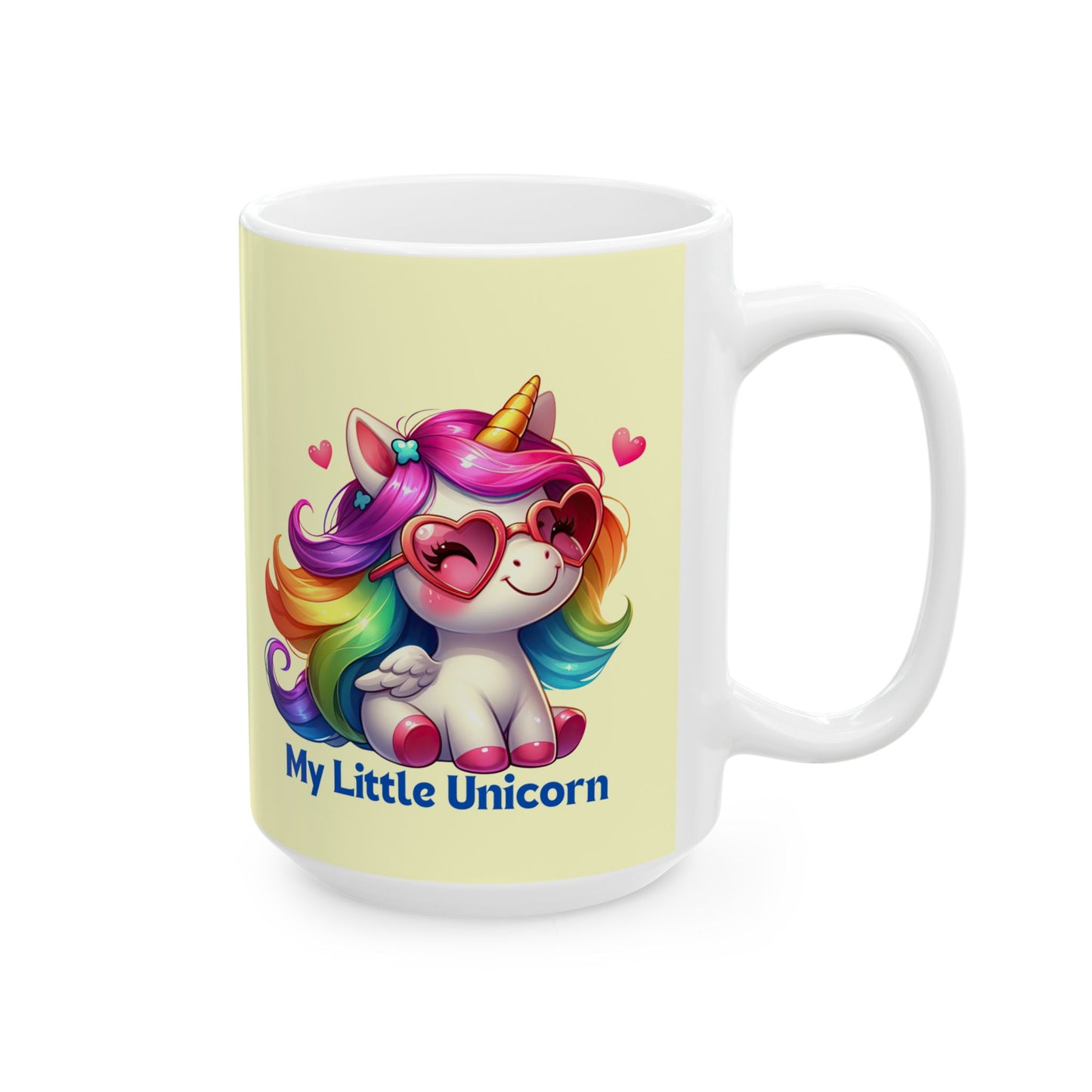 My Little Unicorn Princess Mug 11-15 Ounces Yellow