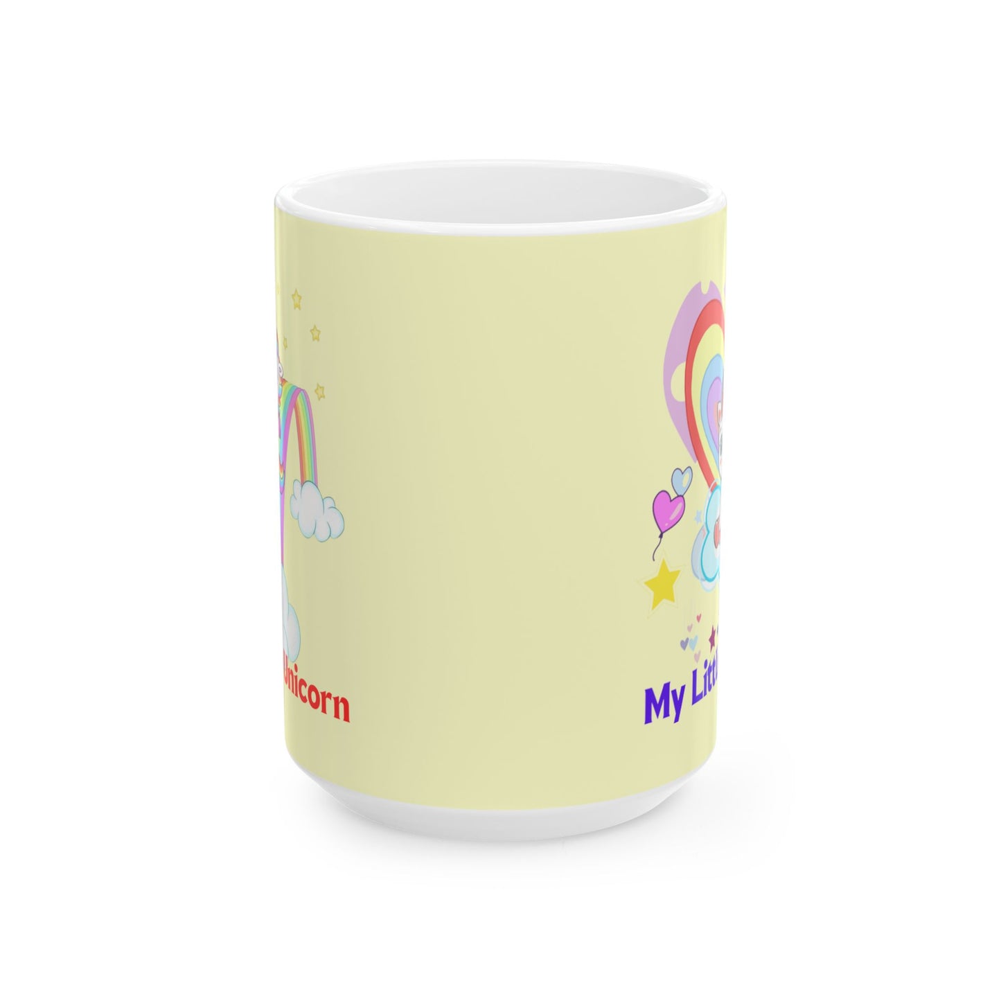 My Little Gold Star Unicorn Mug 11-15 Onces Yellow