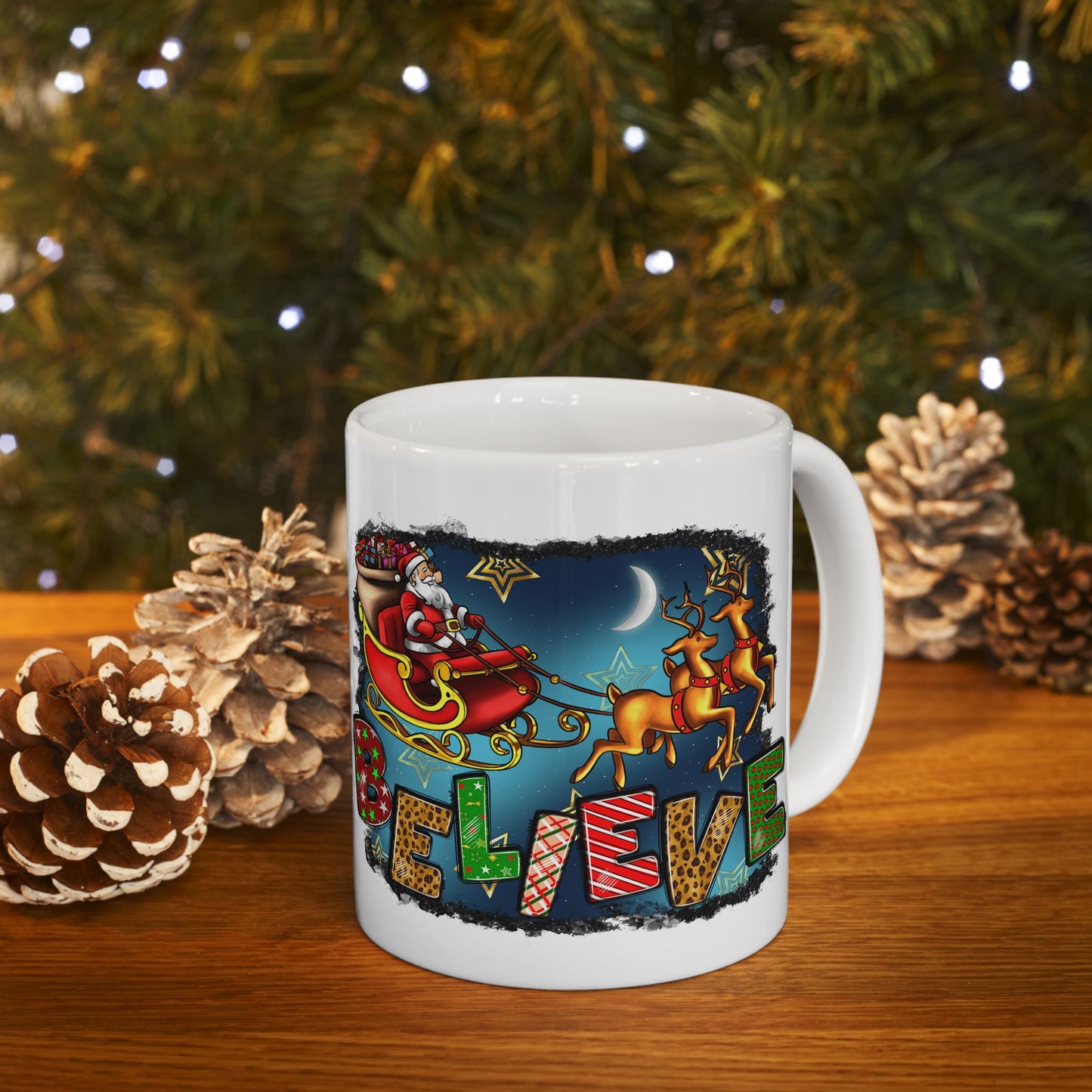 Merry Chritsmas Mug 11-15 Onces White