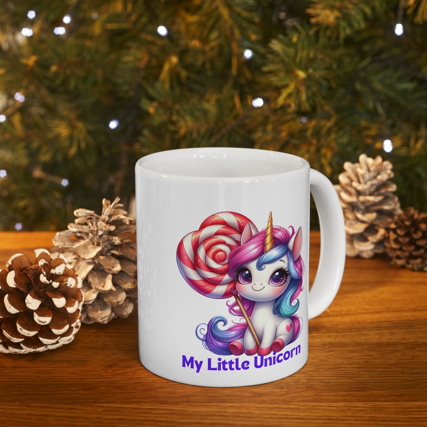 My Little Unicorn Candy Mug 11-15 Ounces White