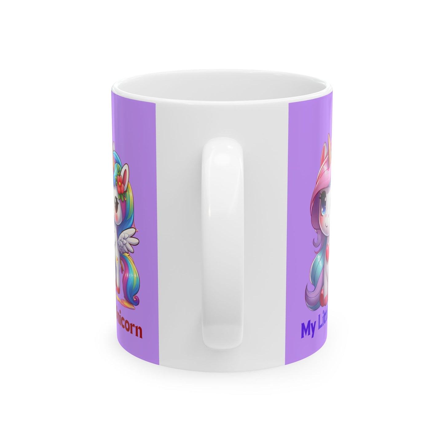 My Little Unicorn Heart Mug 11-15 Ounces Purple