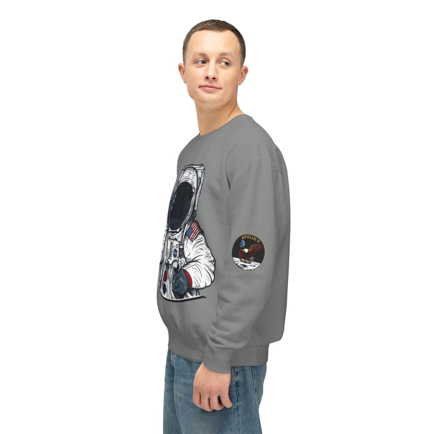 Unisex Long Sleeves Lightweight Crewneck Sweatshirt