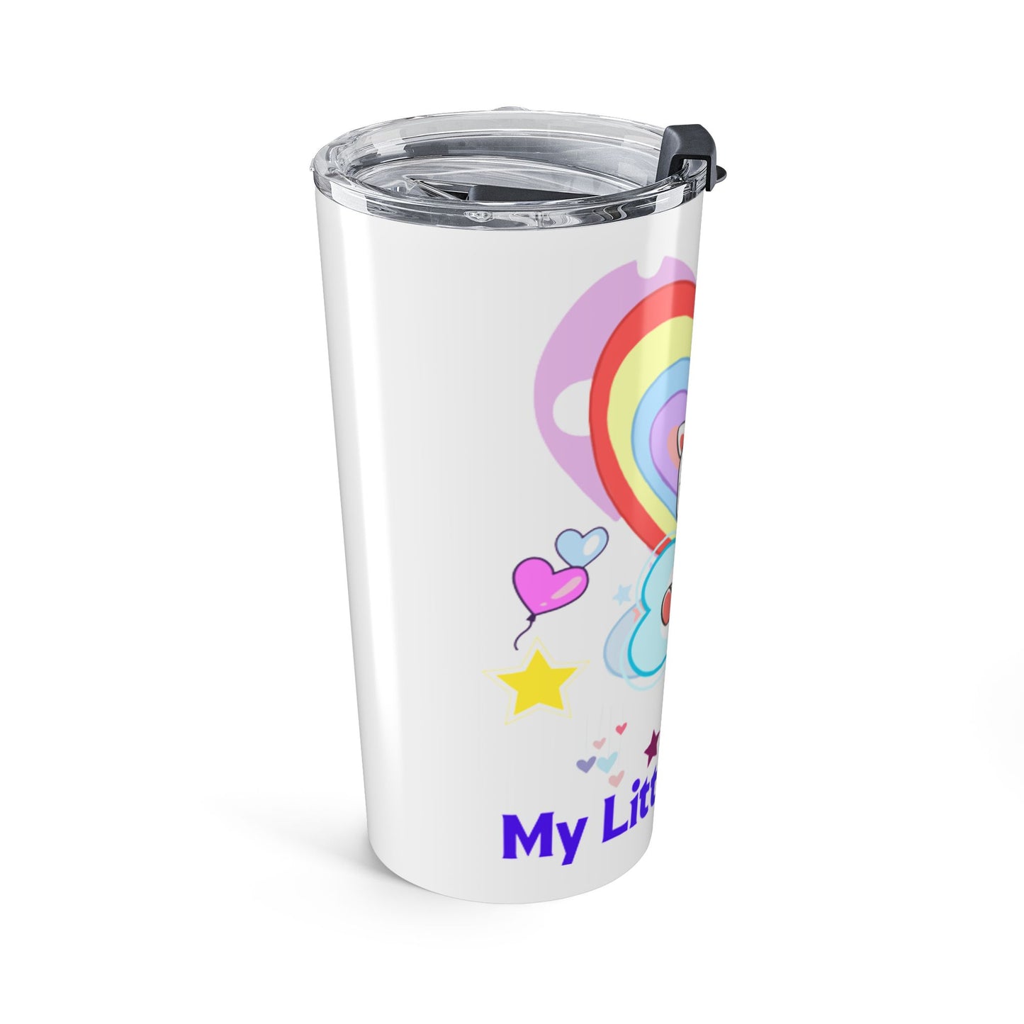 My Little Gold Star Unicorn Tumbler 20 Ounces White