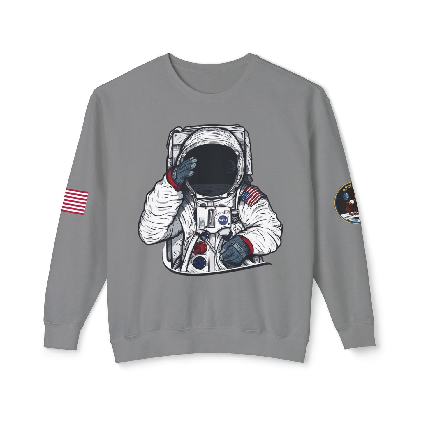 Unisex Long Sleeves Lightweight Crewneck Sweatshirt