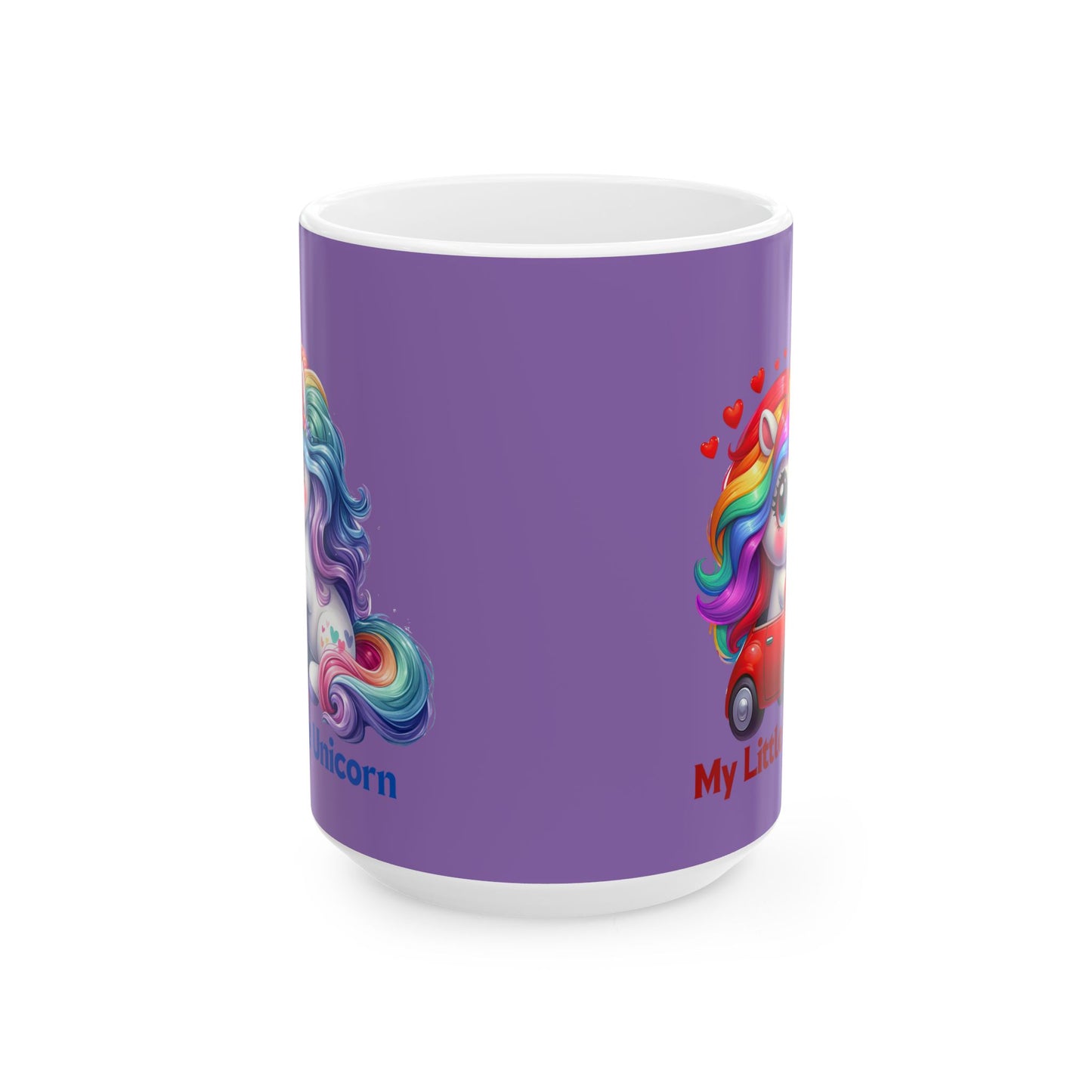 My Little Unicorn Castle Mug 11-15 Ounces Light Purple