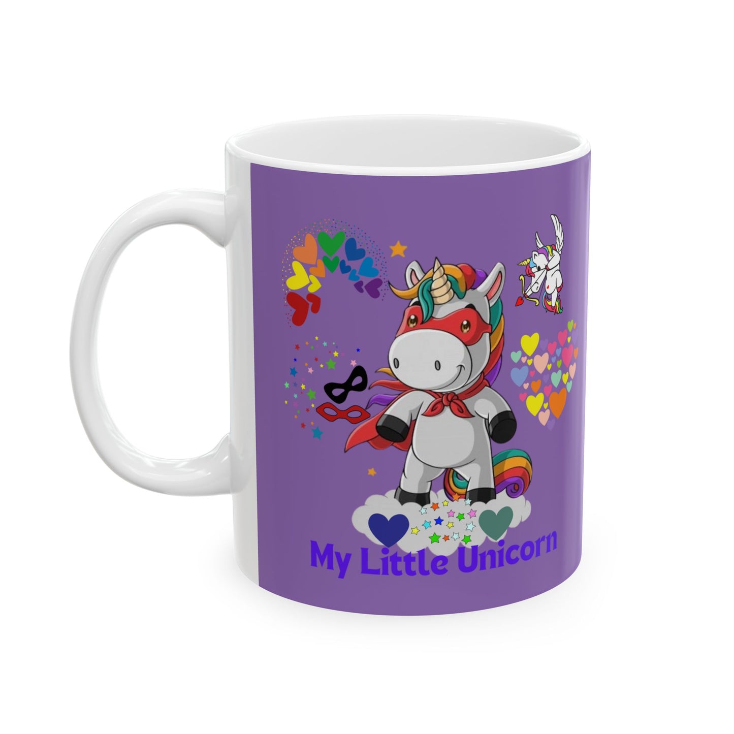 My Little Unicorn Couple Mug 11-15 Ounces Light Purple