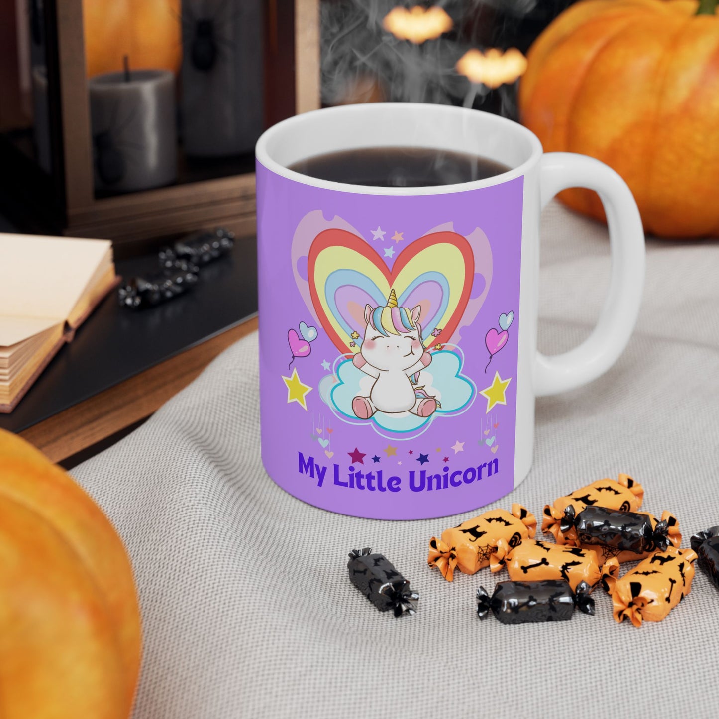 My Little Unicorn Love Mug 11-15 Ounces Purple