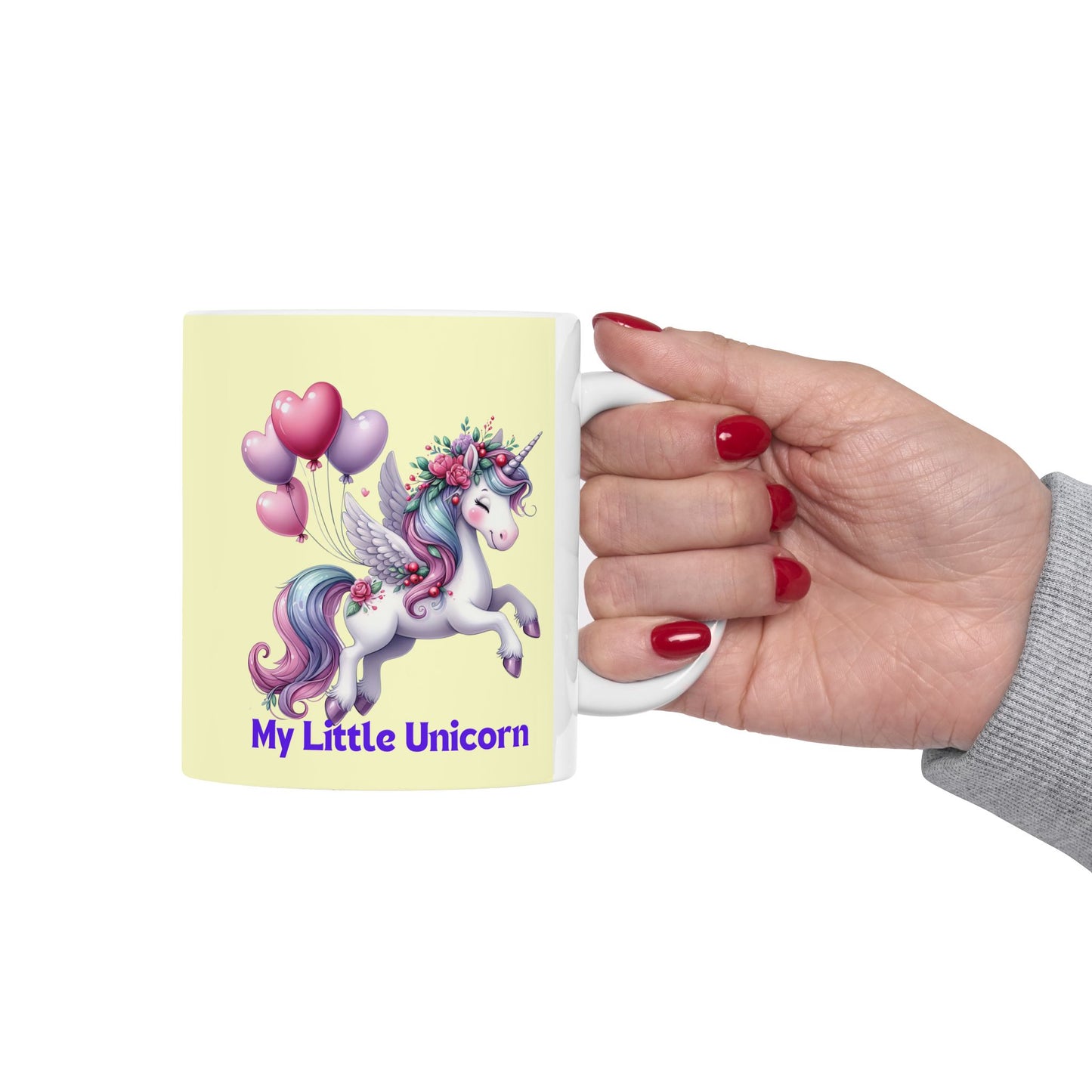 My Little Unicorn Horse Mug 11-15 Ounces Yellow