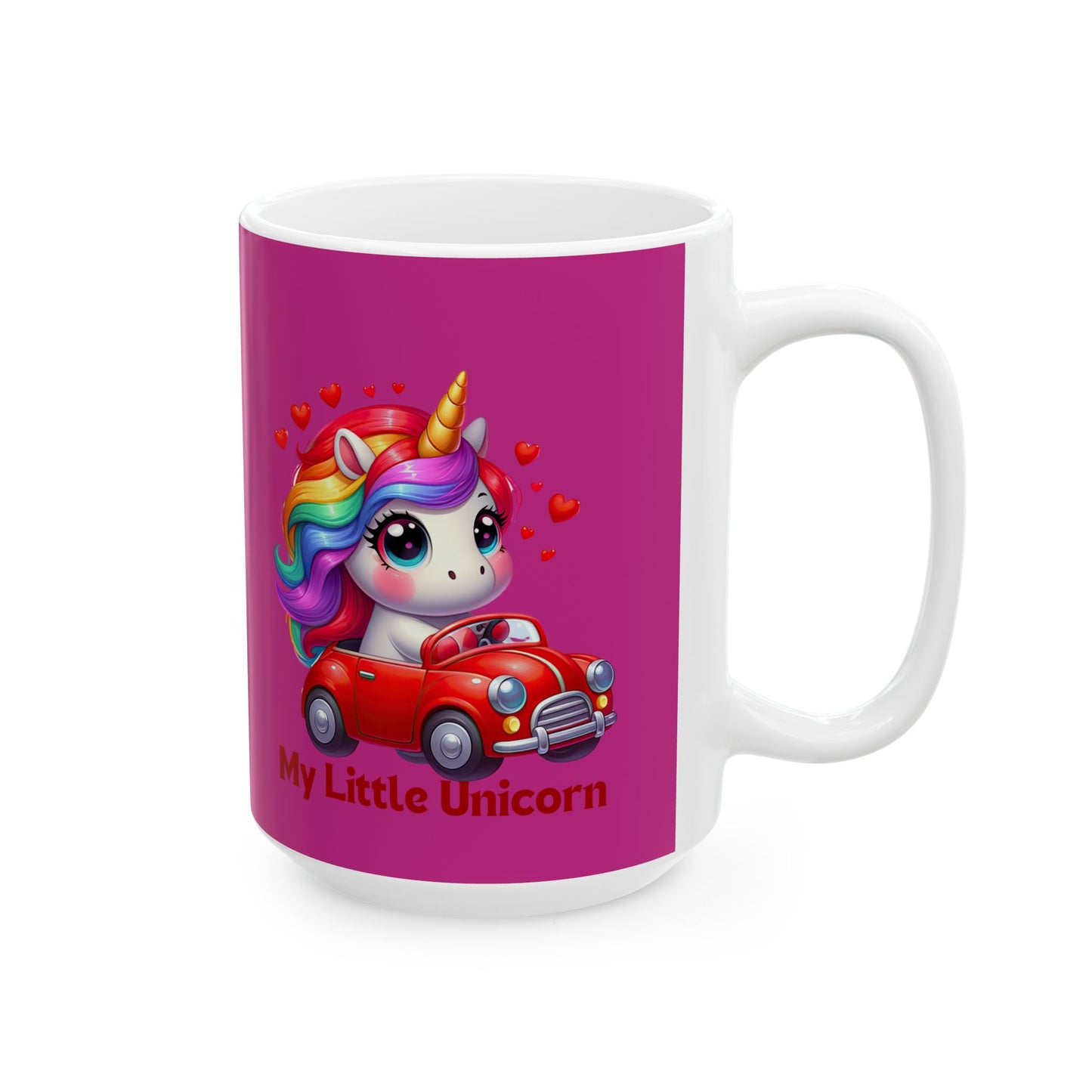 My Little Unicorn Castle Mug 11-15 Ounces Pink