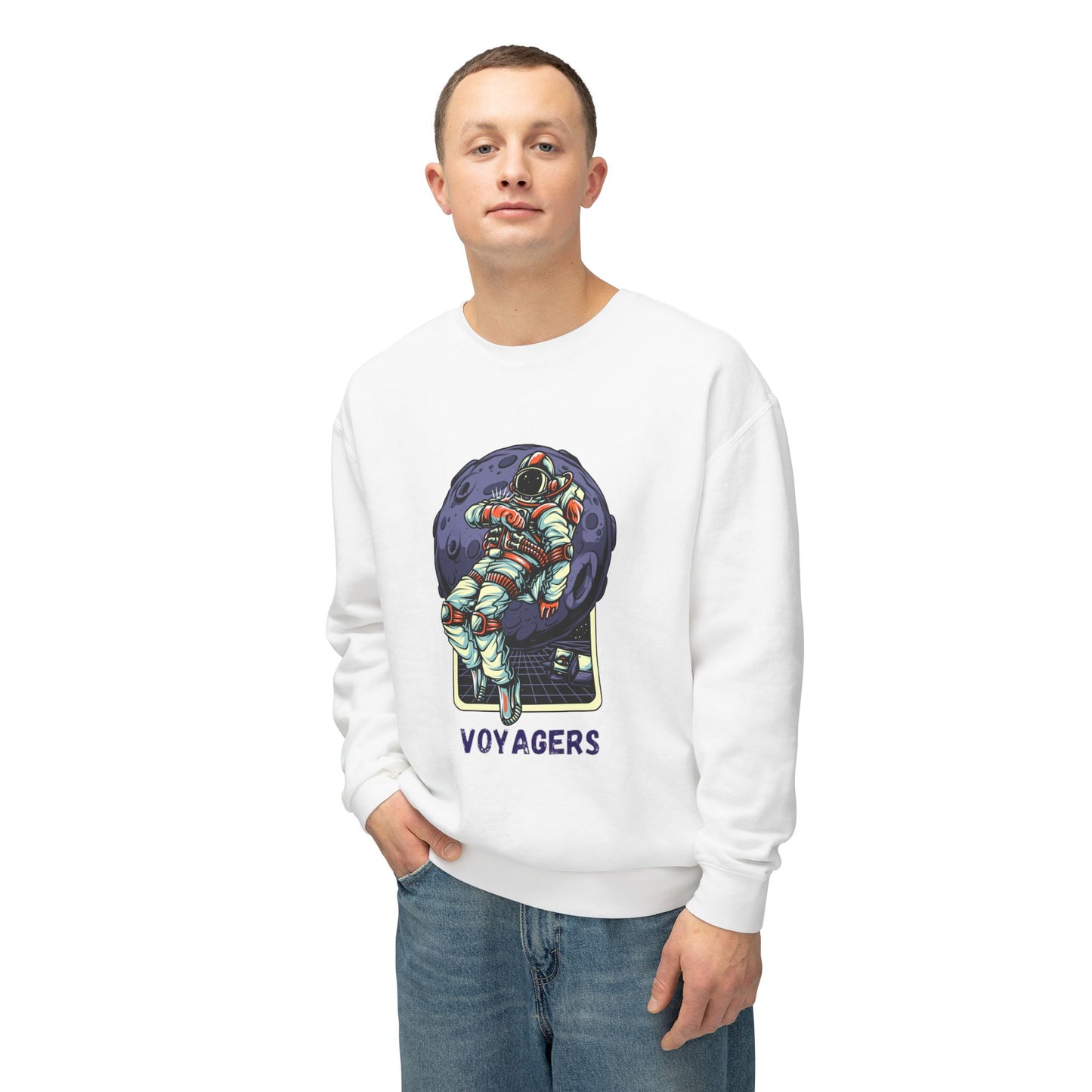 Unisex Long Sleeves Lightweight Crewneck Sweatshirt