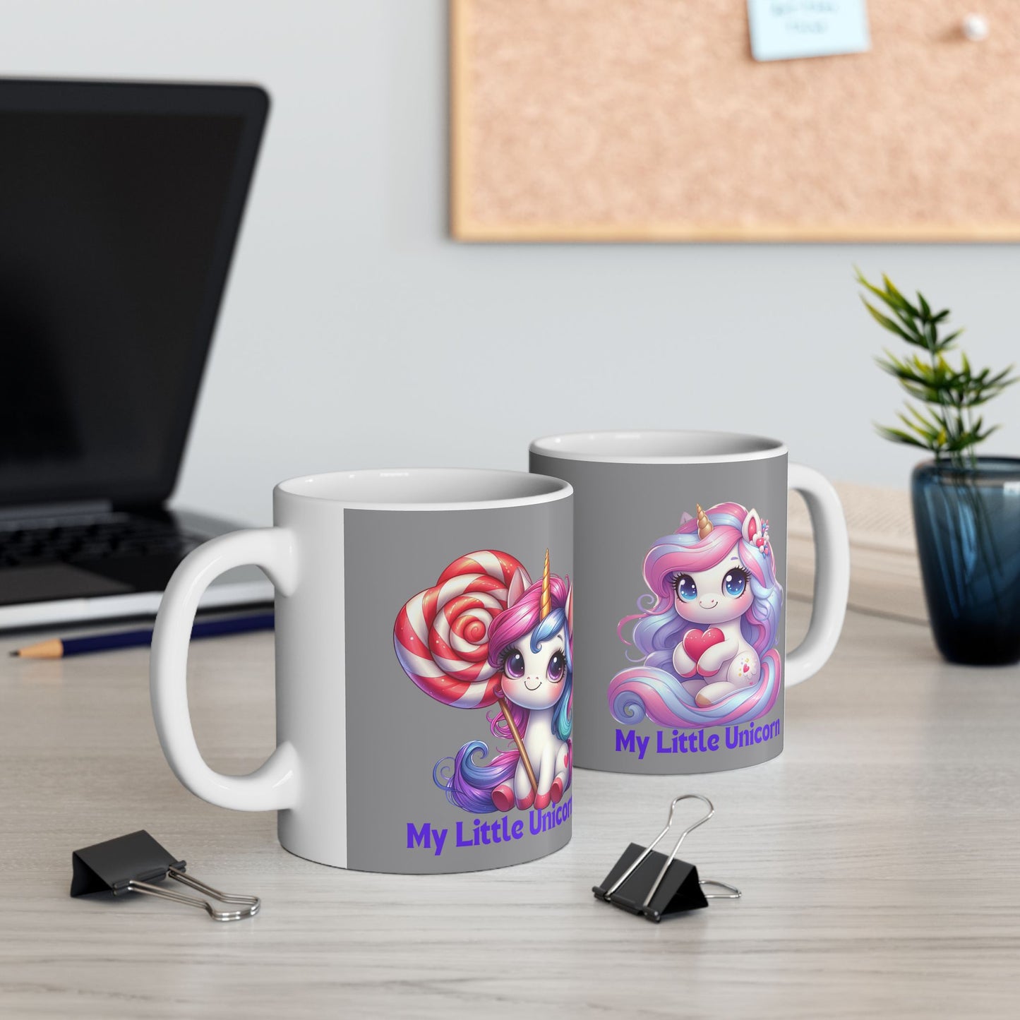 My Little Unicorn Sweet Mug 11-15 Ounces Grey