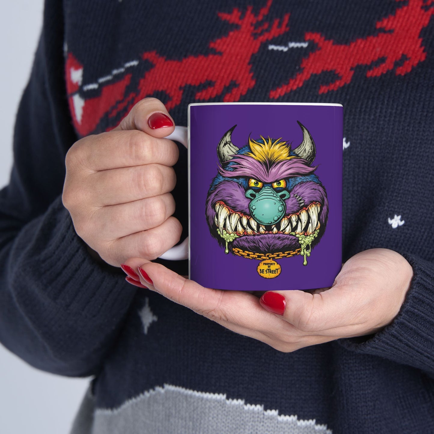Monsters Mug 11-15 Onces Purple