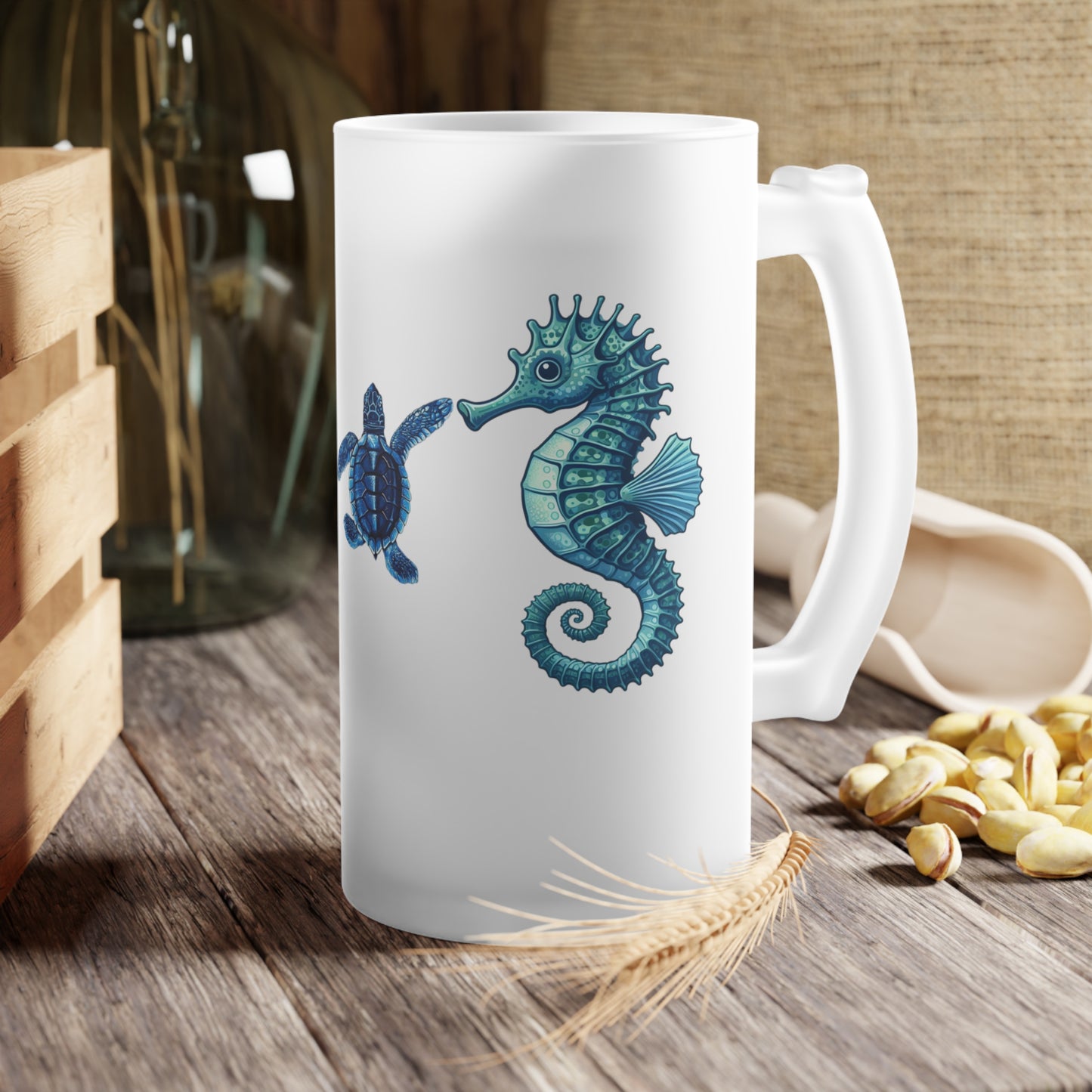 Frosted Glass Beer Mug