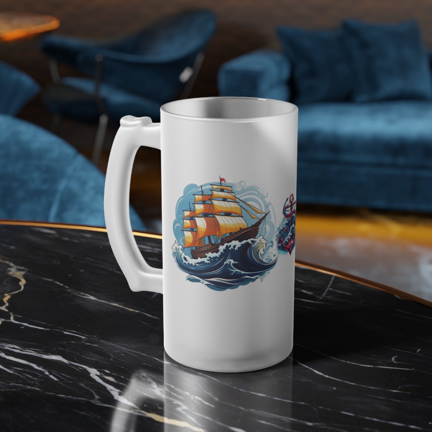 Frosted Glass Beer Mug