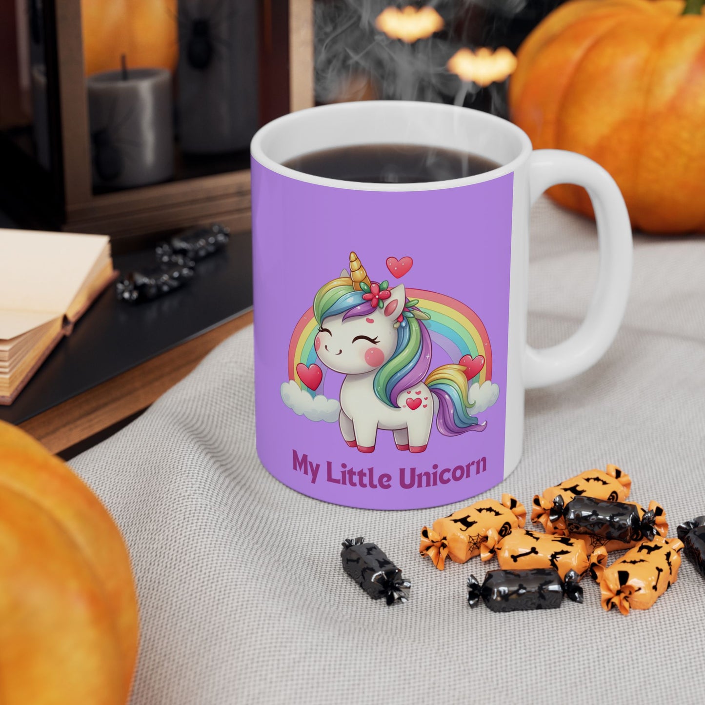 My Little Unicorn Rainbow Mug 11-15 Ounces Purple