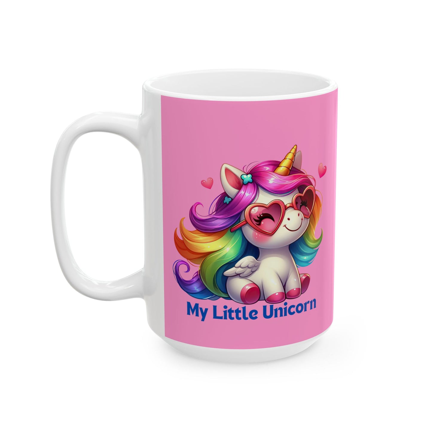 My Little Unicorn Rainbow Mug 11-15 Ounces Pink