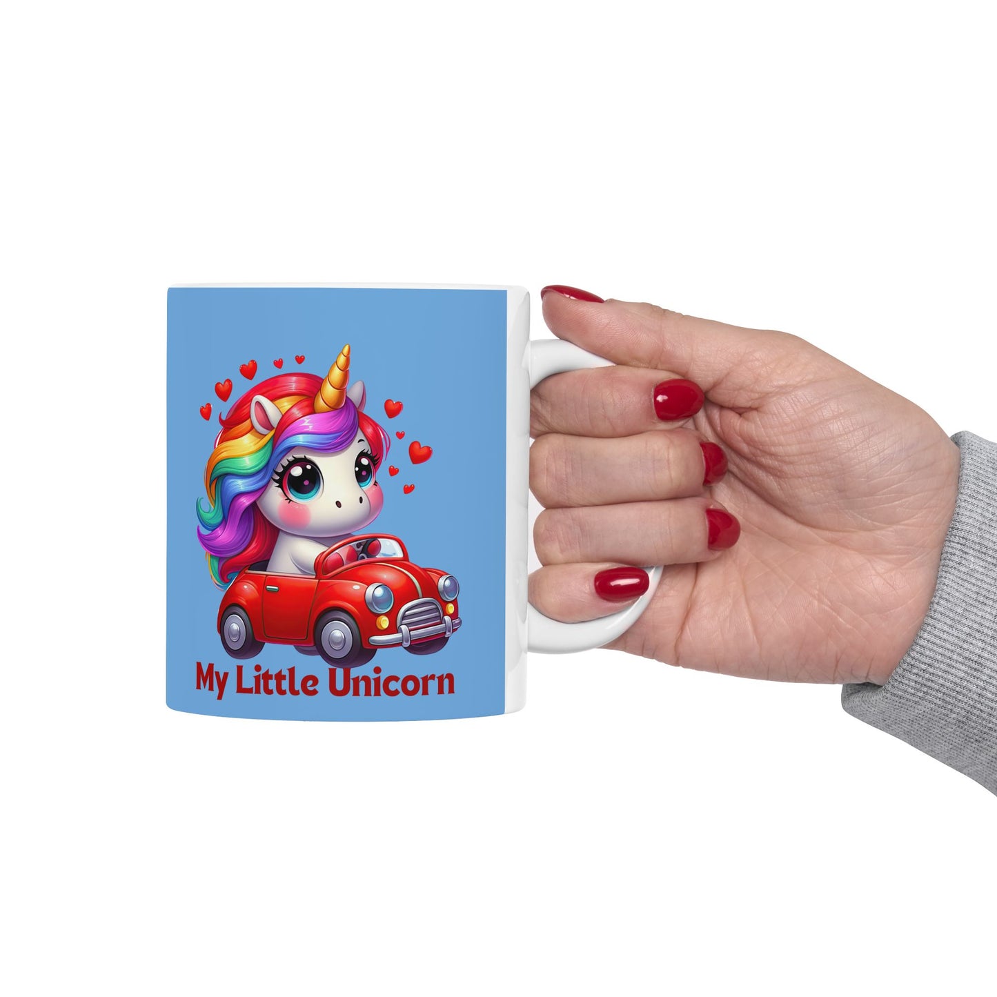 My Little Unicorn Castle Mug 11-15 Ounces Light Blue