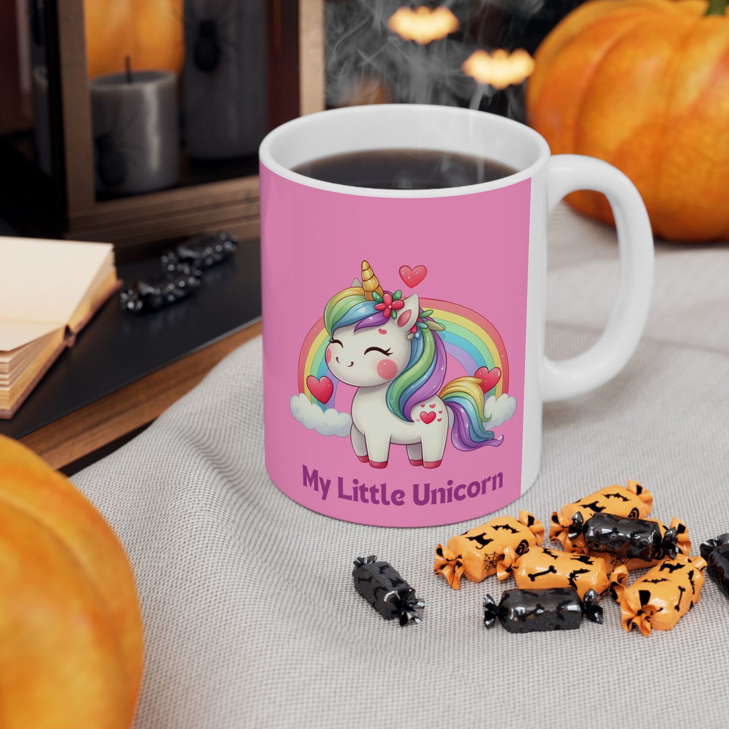 My Little Unicorn Rainbow Mug 11-15 Ounces Pink
