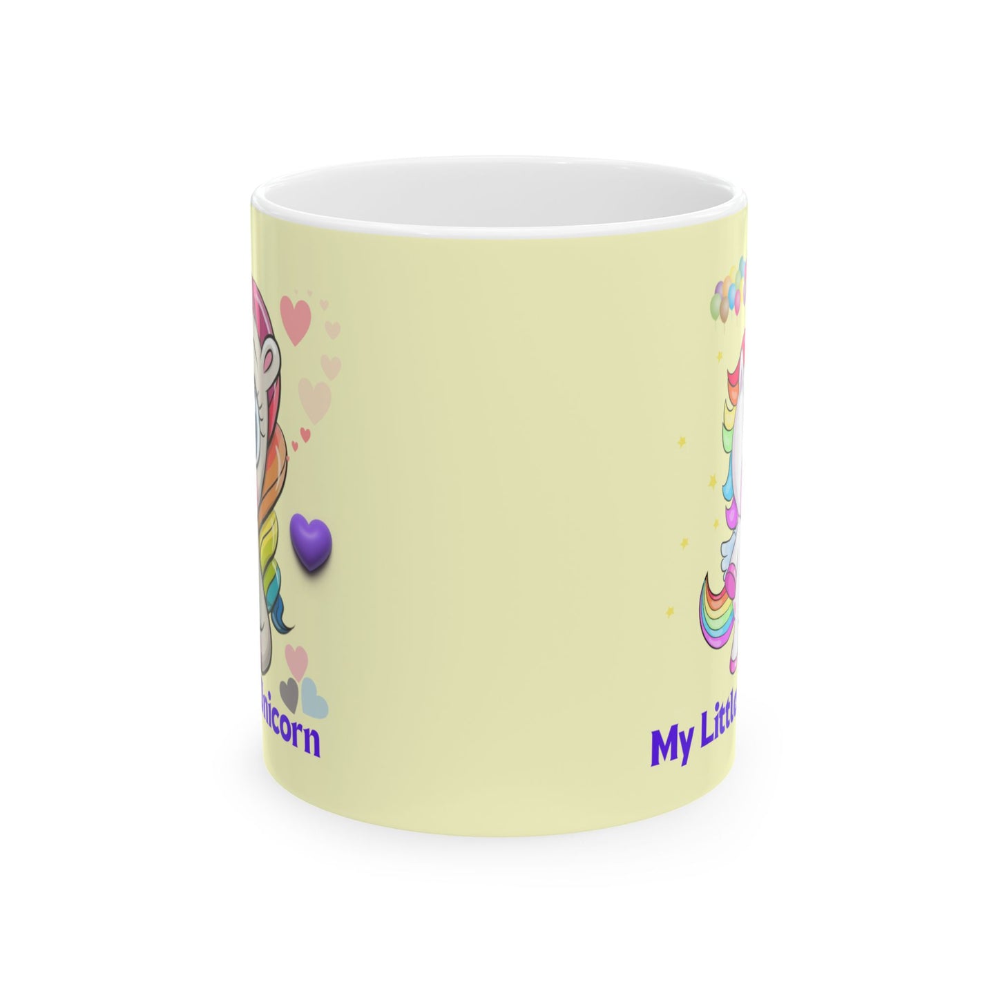 My Little Unicorn Balloons Mug 11-15 Ounces Yellow
