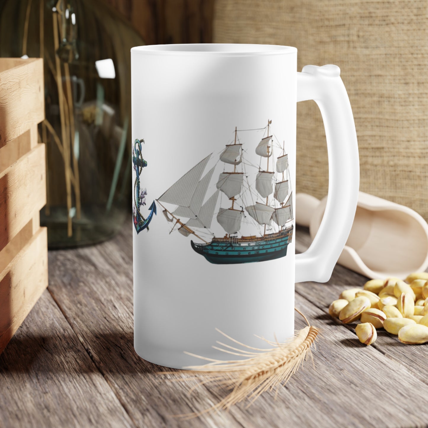 Frosted Glass Beer Mug