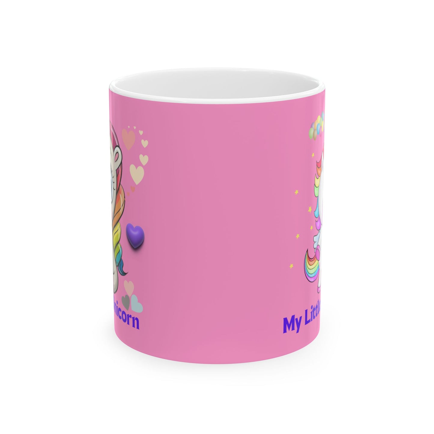 My Little Unicorn Balloons Mug 11-15 Ounces Pink
